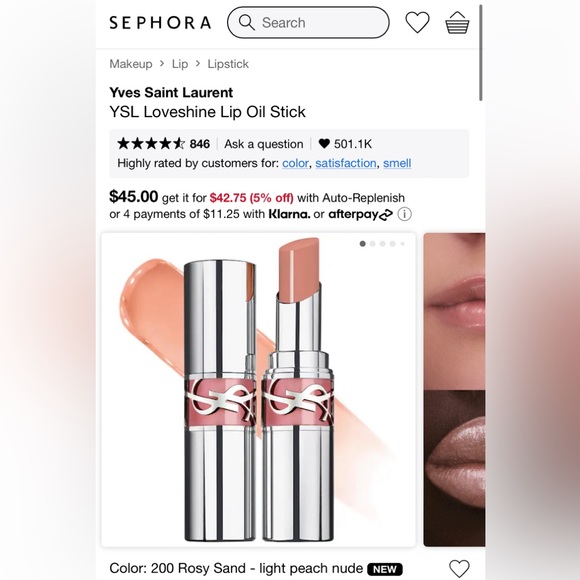 Yves Saint Laurent
YSL Loveshine Lip Oil Stick - Picture 4 of 9